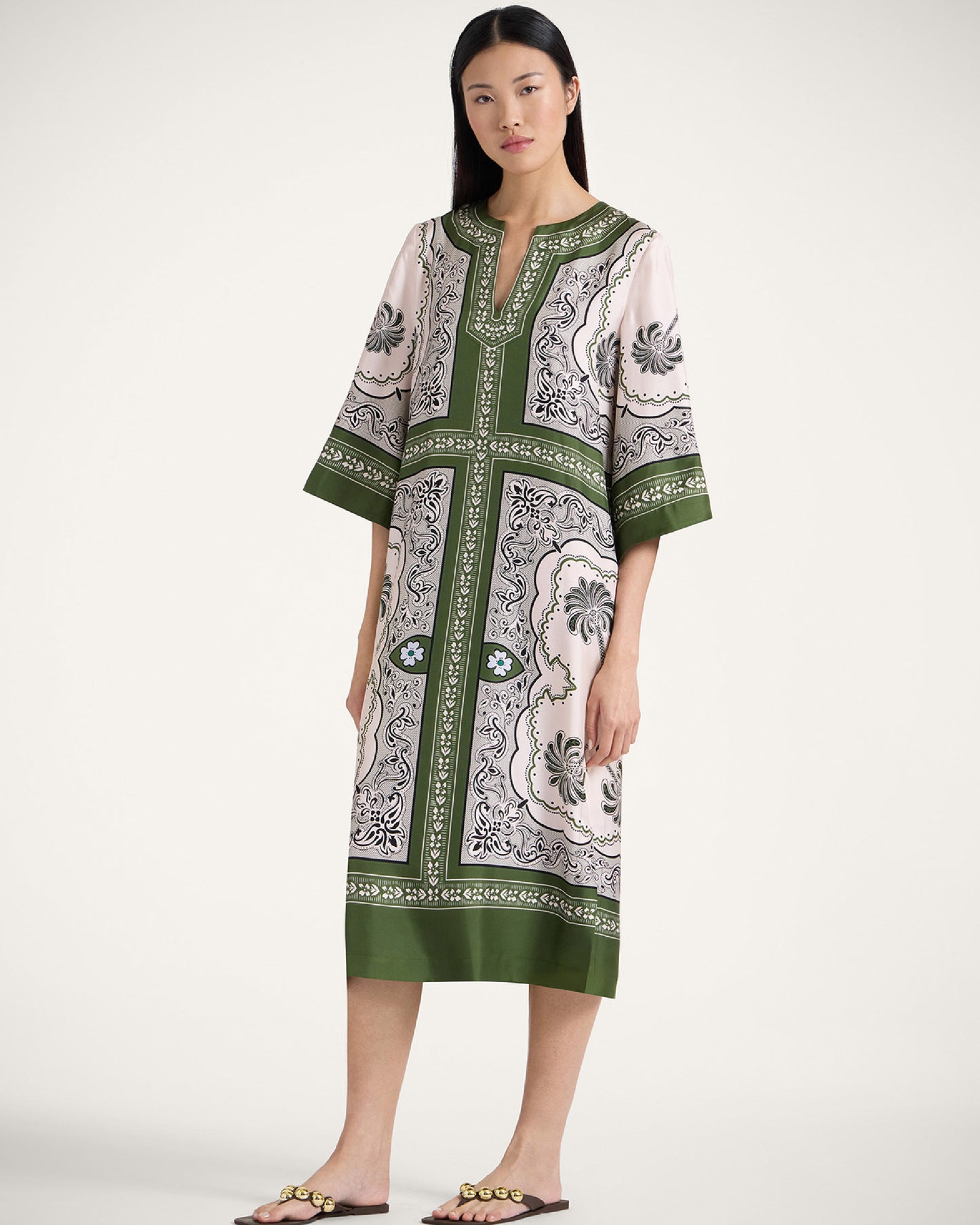 Mirage Placee Green The Kaftan