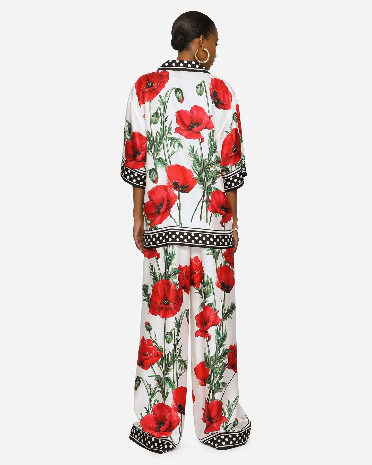 SILK CO-ORD POPPY PRINT