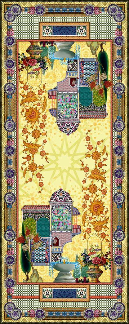 MIHRAB MOTIFS BEAUTIFUL SHAWL DESIGN