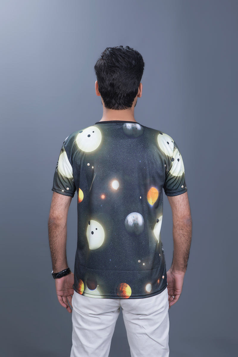 3D Space theme T-Shirt