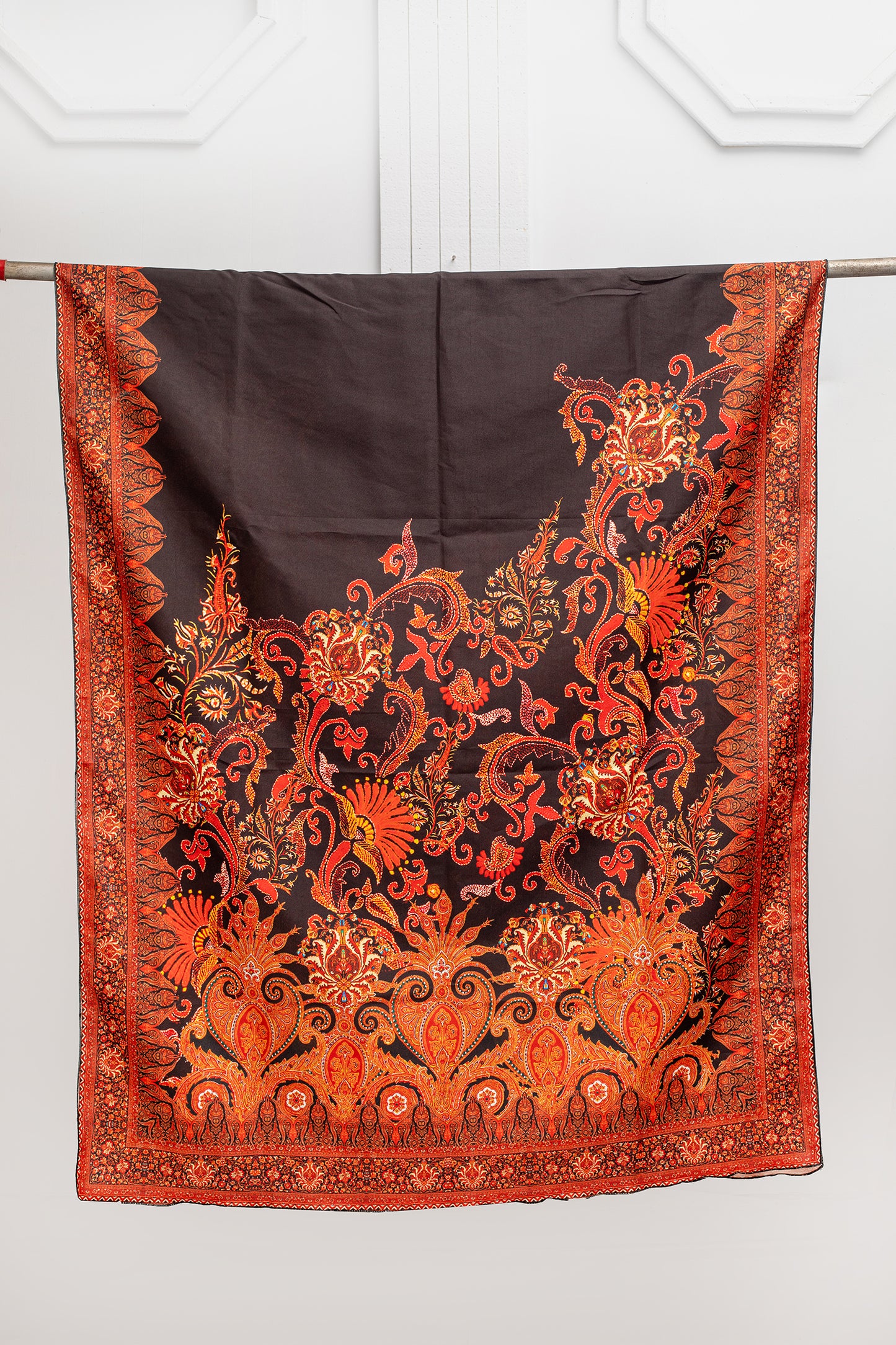 KASMIRI MOTIFS THEAM SHAWL DESIGN